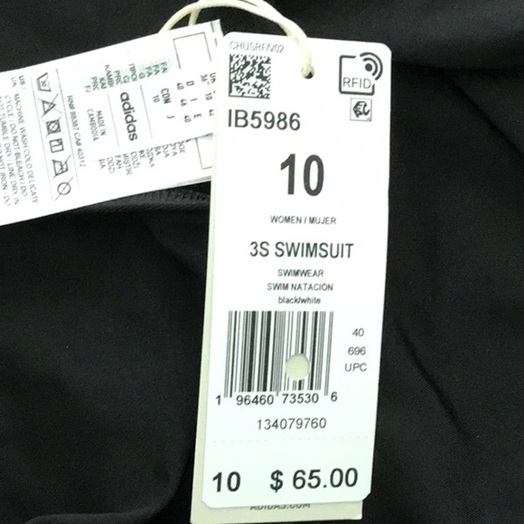 Adidas Authentic NWT one piece bathing suit - Picture 5 of 7